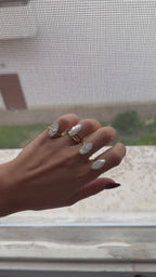 Anello Lacrime di perle mini
